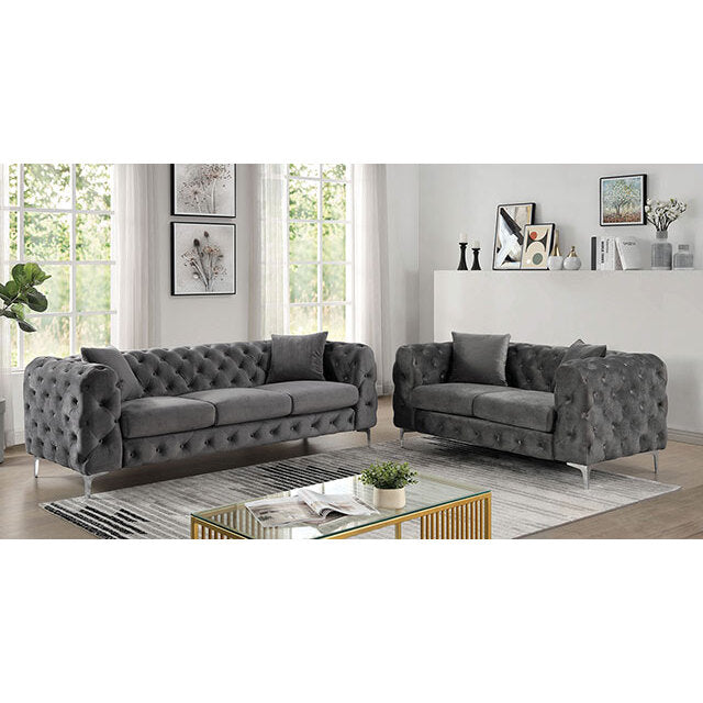 Furniture of America Sapphira Sofa CM6498DG-SF-PK IMAGE 2