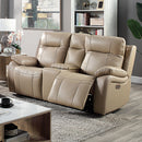  Furniture of America Gaspe Power Reclining Loveseat CM6739LB-LV-PM IMAGE 1