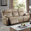  Furniture of America Gaspe Power Reclining Sofa CM6739LB-SF-PM IMAGE 1