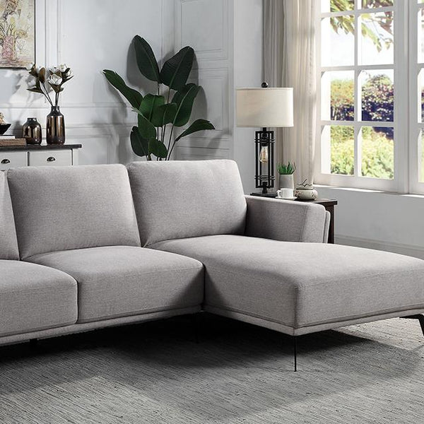 Furniture of America Laufen Fabric Sectional CM6745GY-SECT-L IMAGE 1