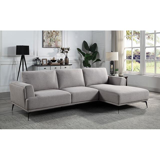 Furniture of America Laufen Fabric Sectional CM6745GY-SECT-L IMAGE 2