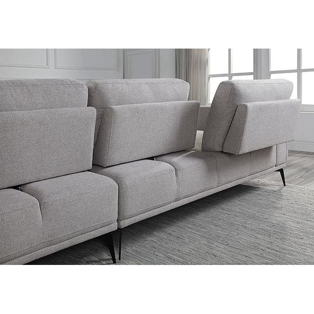 Furniture of America Laufen Fabric Sectional CM6745GY-SECT-L IMAGE 5