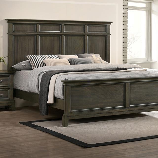 Furniture of America Houston Queen Panel Bed CM7221GY-Q-BED IMAGE 1