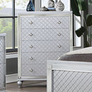  Furniture of America Calandria 5-Drawer Chest CM7320SV-C IMAGE 1