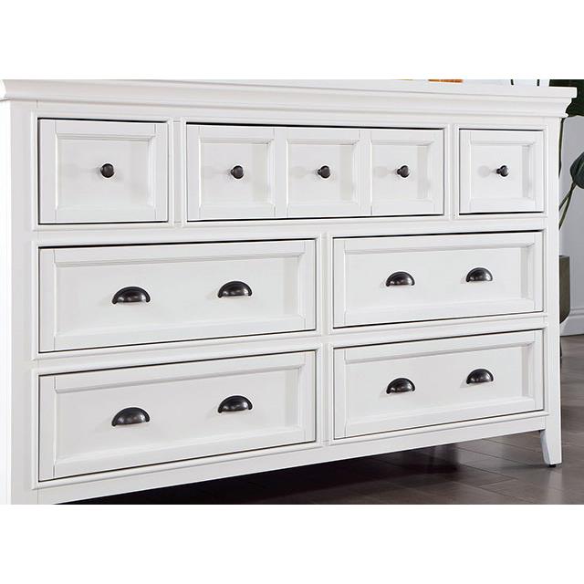 Furniture of America Castile 7-Drawer Dresser CM7413WH-D IMAGE 3