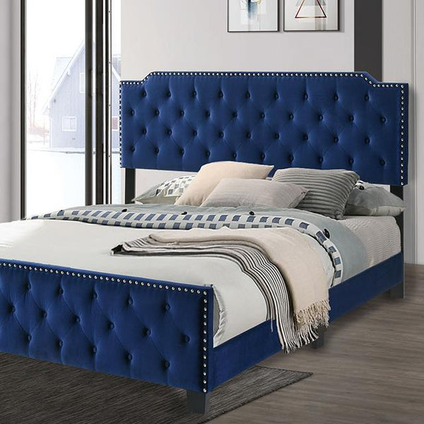 Furniture of America Charlize California King Upholstered Platform Bed CM7414NV-CK IMAGE 1