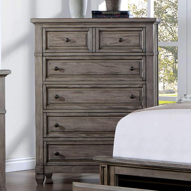 Furniture of America Durango 5-Drawer Chest CM7461GY-C IMAGE 1