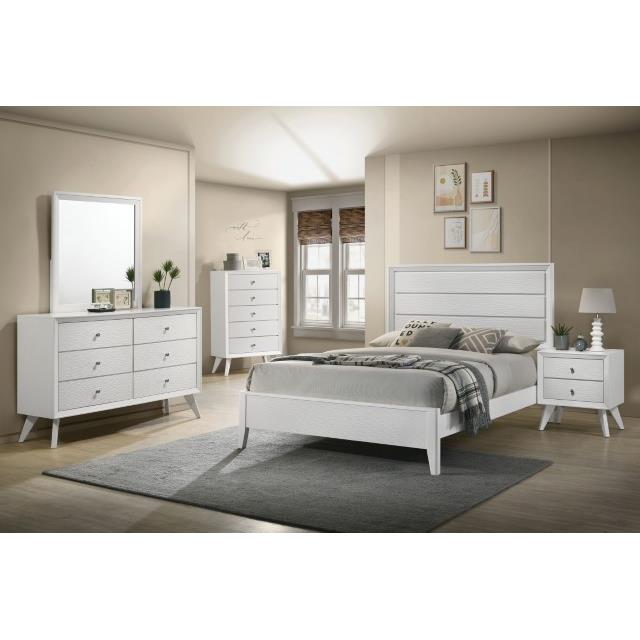 Furniture of America Dortmund Queen Panel Bed CM7465WH-Q-BED IMAGE 2