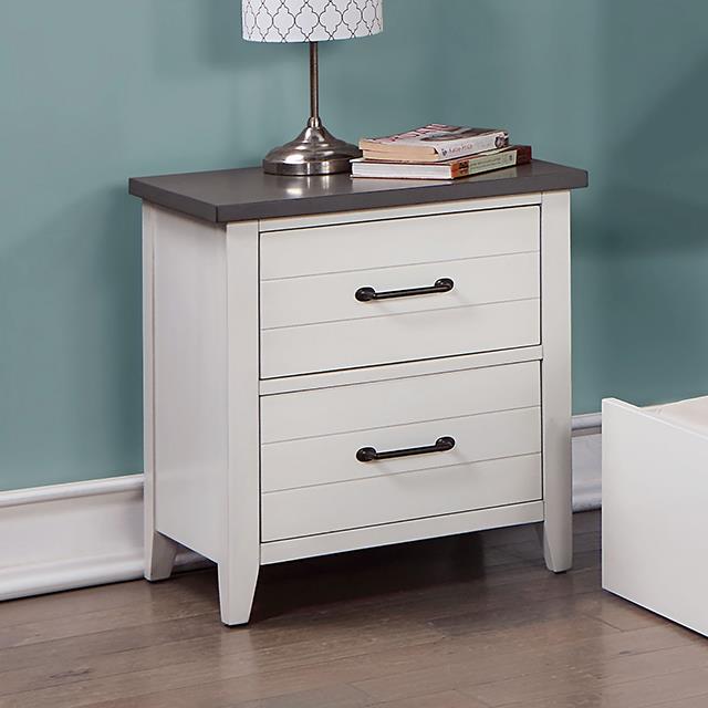 Furniture of America Priam 2-Drawer Nightstand CM7467WH-N IMAGE 1