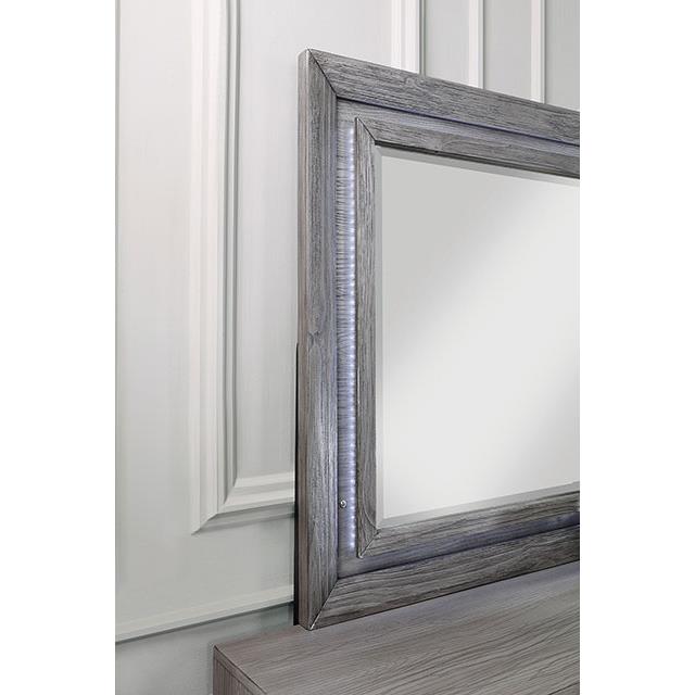 Furniture of America Raiden Dresser Mirror CM7468GY-M IMAGE 3