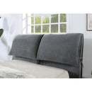  Furniture of America Pillsbury King Upholstered Platform Bed CM7474GY-EK-BED IMAGE 3
