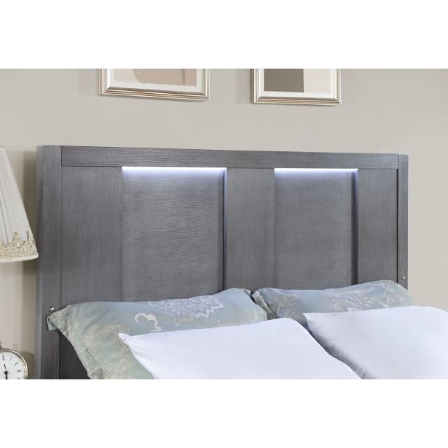 Furniture of America Regulus Queen Panel Bed with Storage CM7475GY-Q-BED IMAGE 4