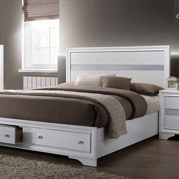 Furniture of America Chrissy Full Panel Bed with Storage CM7552F-BED IMAGE 1