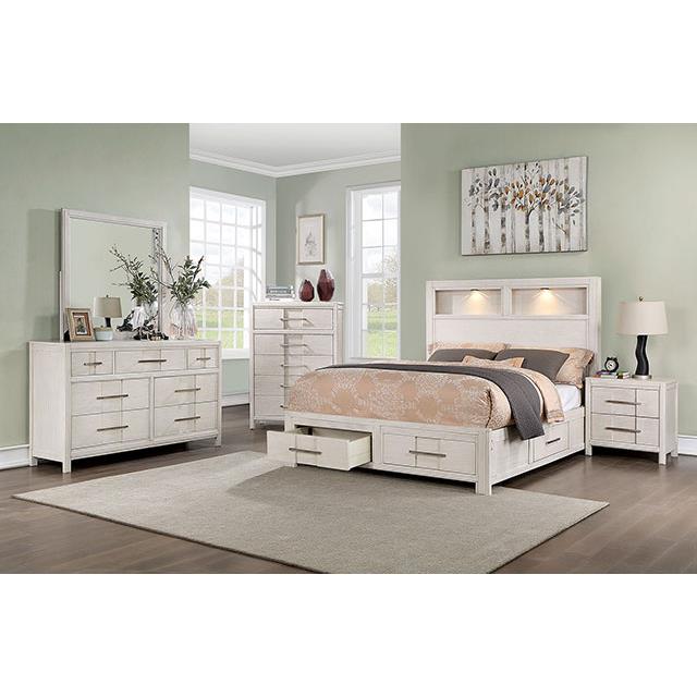 Furniture of America Berenice 5-Drawer Chest CM7580WH-C IMAGE 2