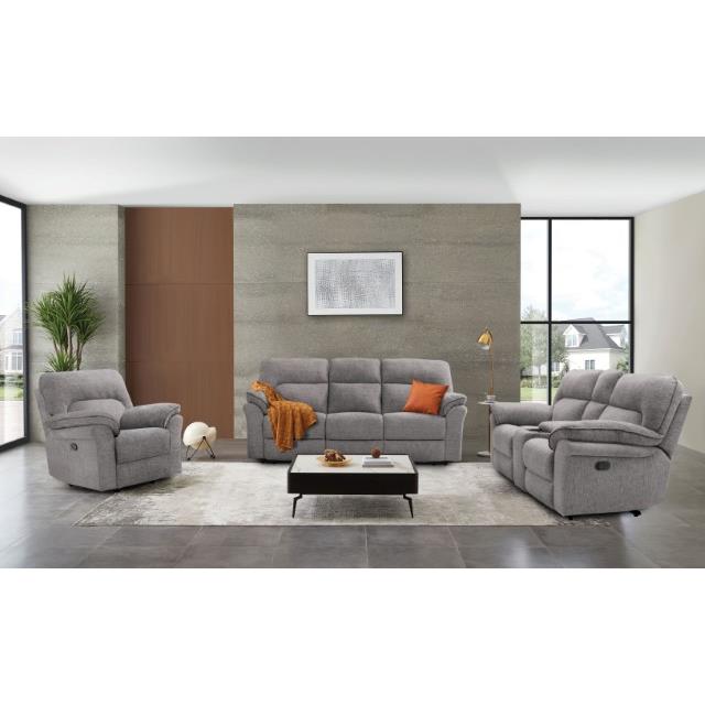 Furniture of America Josias Reclining Fabric Loveseat CM9908DV-LV-PK IMAGE 2