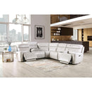 Furniture of America Edmondus Power Reclining Leatherette Sectional CM9923FG-SECT-PM IMAGE 2