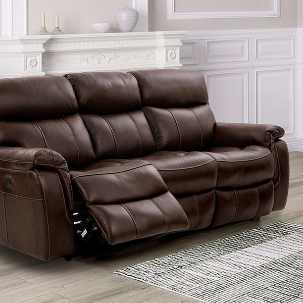 Furniture of America Antenor Power Reclining Sofa CM9926MB-SF-PM IMAGE 1