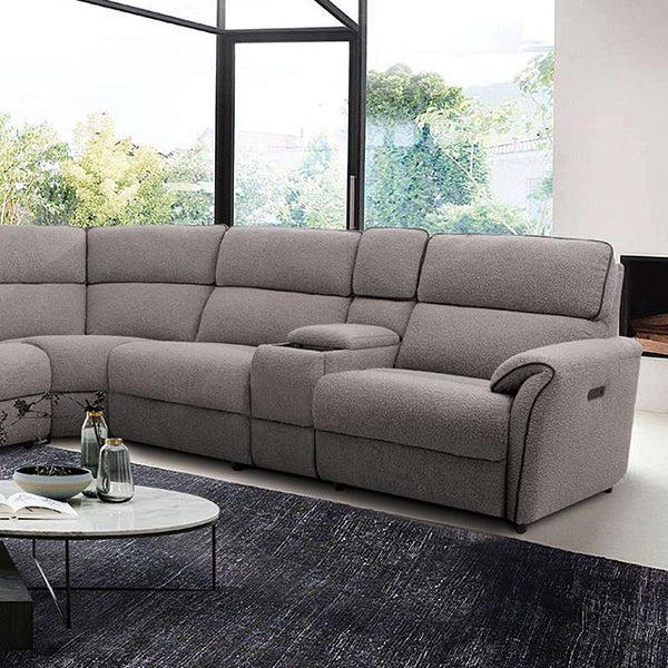 Furniture of America Osanna Power Reclining Fabric Sectional CM9928SM-SECT-PM IMAGE 1