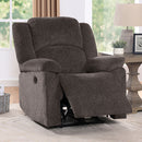  Furniture of America Charon Power Fabric Recliner CM-RC6763BR IMAGE 1