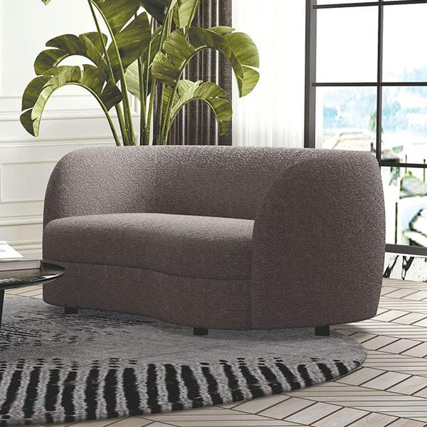 Furniture of America Versoix Stationary Loveseat FM61003GY-LV IMAGE 1