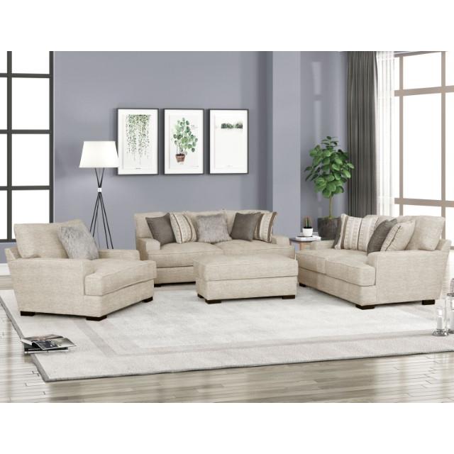 Furniture of America Ardenfold Stationary Fabric Loveseat FM64201BG-LV IMAGE 2