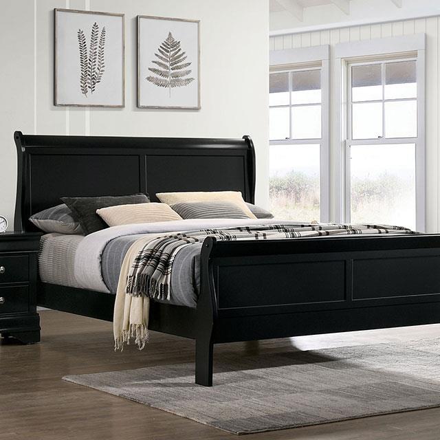 Furniture of America Louis Philippe Full Sleigh Bed FM7866BK-F-BED IMAGE 1