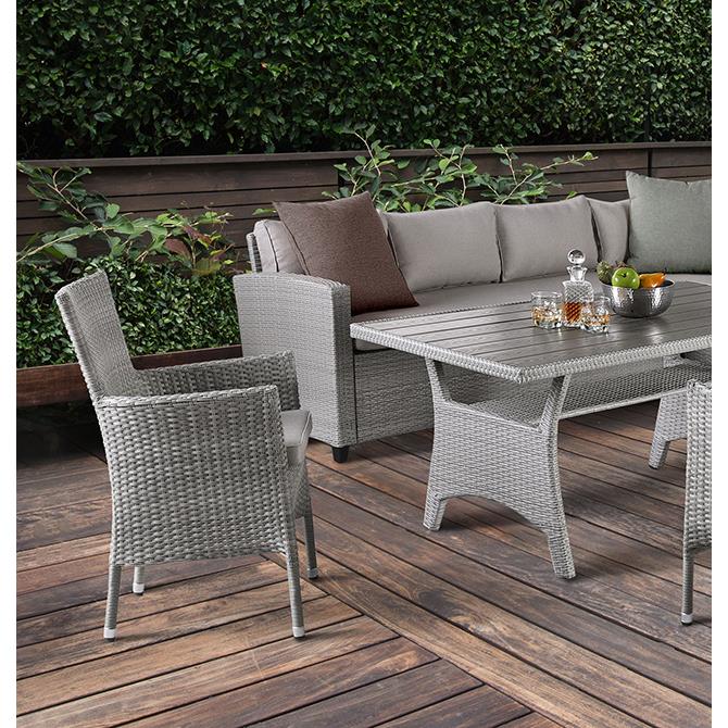 Furniture of America Outdoor Dining Sets 5-Piece FM80001GG-SET+2CH IMAGE 1