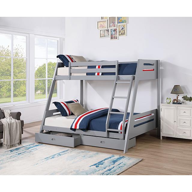 Furniture of America Kids Beds Bunk Bed FM-BK003GY-BED IMAGE 2