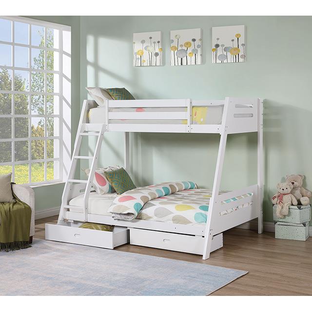 Furniture of America Kids Beds Bunk Bed FM-BK003WH-BED IMAGE 2