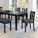  Furniture of America Carbey Dining Table FOA3488T-5PK IMAGE 2
