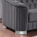  Furniture of America Castellon Stationary Fabric Loveseat FOA6475DG-LV-PK IMAGE 3