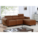  Furniture of America Holmestrand Leatherette Sectional FOA6484BR-SECT IMAGE 2