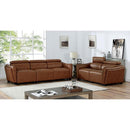 Furniture of America Holmestrand Stationary Leatherette Sofa FOA6484BR-SF-PK IMAGE 2