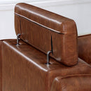  Furniture of America Holmestrand Stationary Leatherette Sofa FOA6484BR-SF-PK IMAGE 5