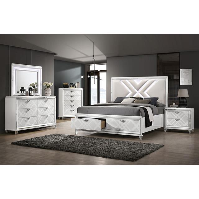 Furniture of America Emmeline 5-Drawer Chest FOA7147WH-C IMAGE 2