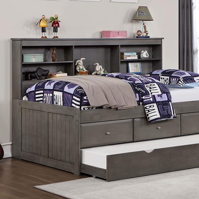 Furniture of America Kids Beds Trundle Bed FOA7466GY-T-BED IMAGE 1