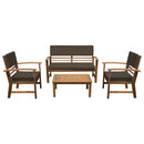  Furniture of America Hana GM-1020BR-4PK 4 pc Patio Set IMAGE 1