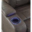  Signature Design by Ashley Schooner Rocks 1610413 Power Recliner with Adjustable Headrest IMAGE 12