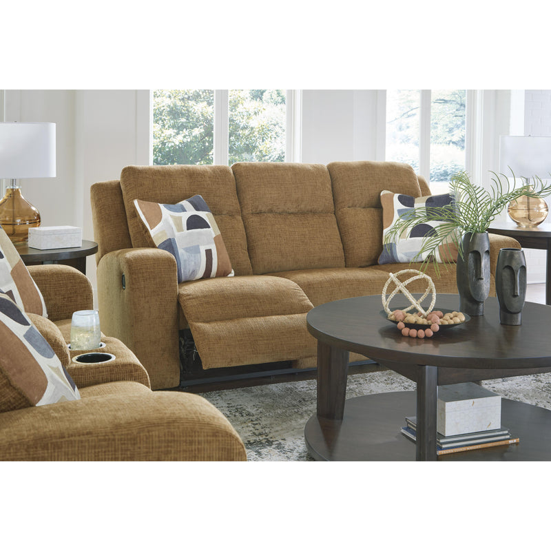 Signature Design by Ashley Kanlow Reclining Fabric Loveseat with Console 3860594 IMAGE 10