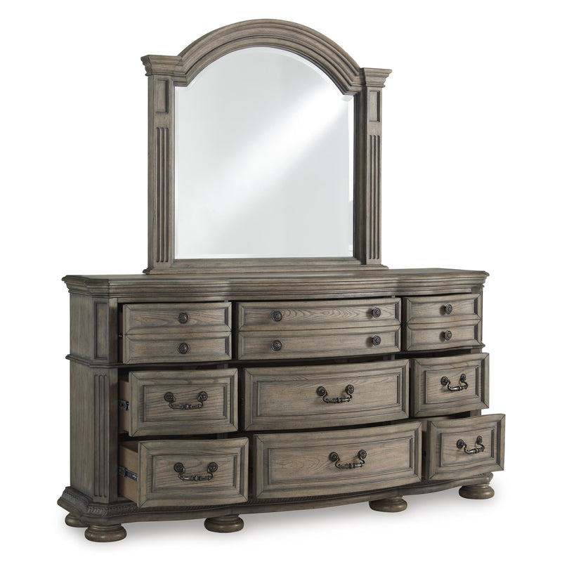 Signature Design by Ashley Ardenfield 9-Drawer Dresser with Mirror B944-31/B944-36 IMAGE 2