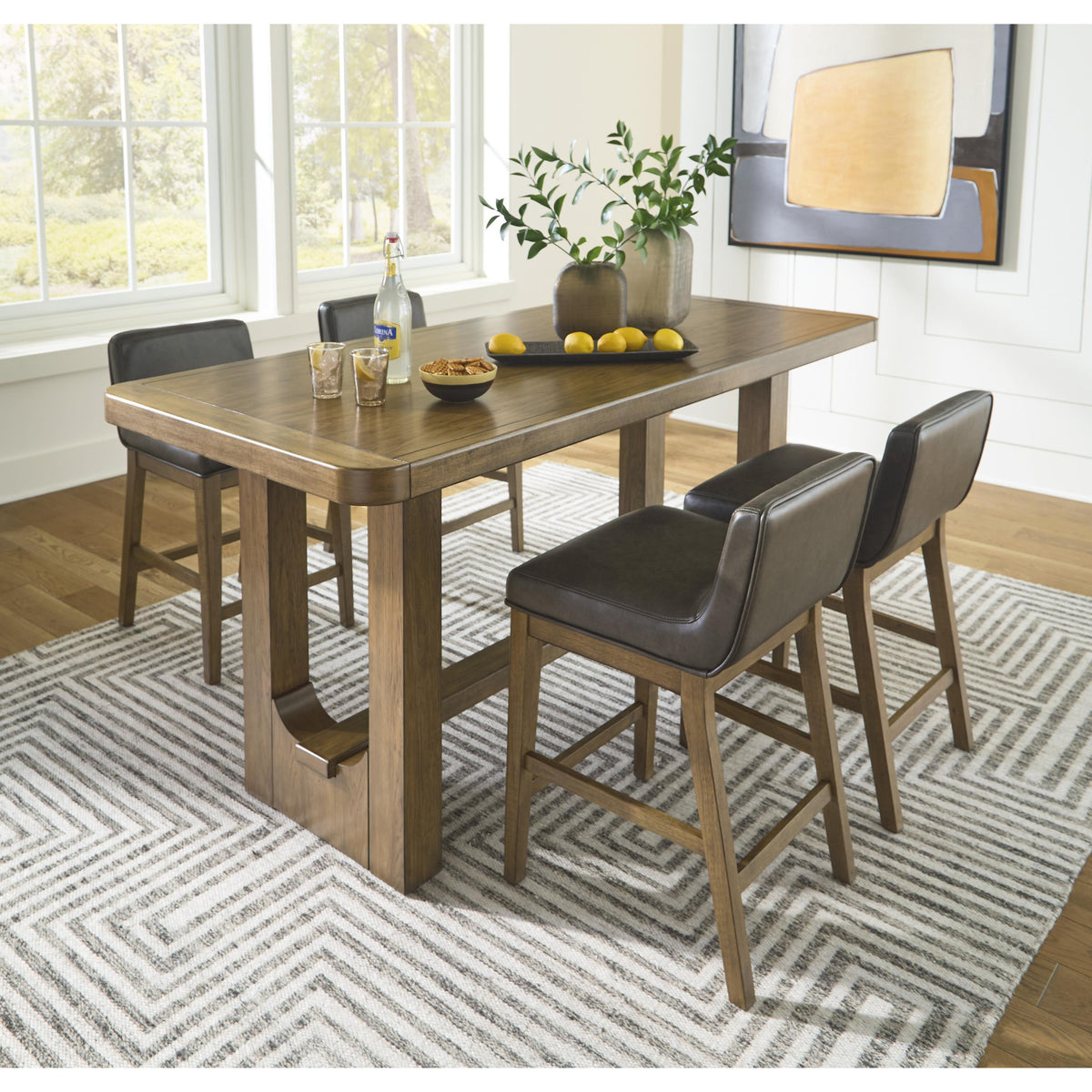 Signature Design by Ashley Cabalynn D974-13 Rectangular Dining Room Counter  Table, image size:1200x1200