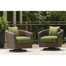  Signature Design by Ashley Horizon Hall P572-821 Swivel Lounge with Cushion IMAGE 5