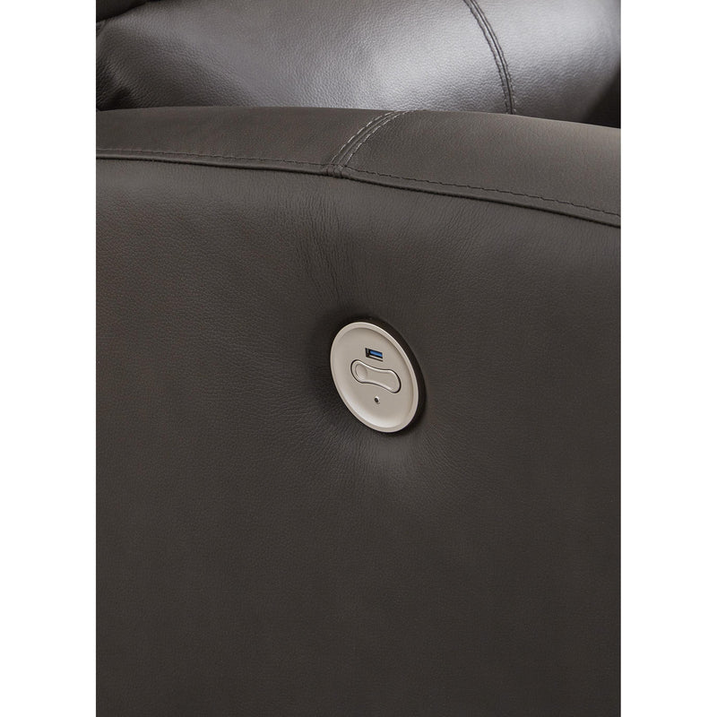 Signature Design by Ashley Boxmere Power Rocker Leather Match Recliner U1310098 IMAGE 9