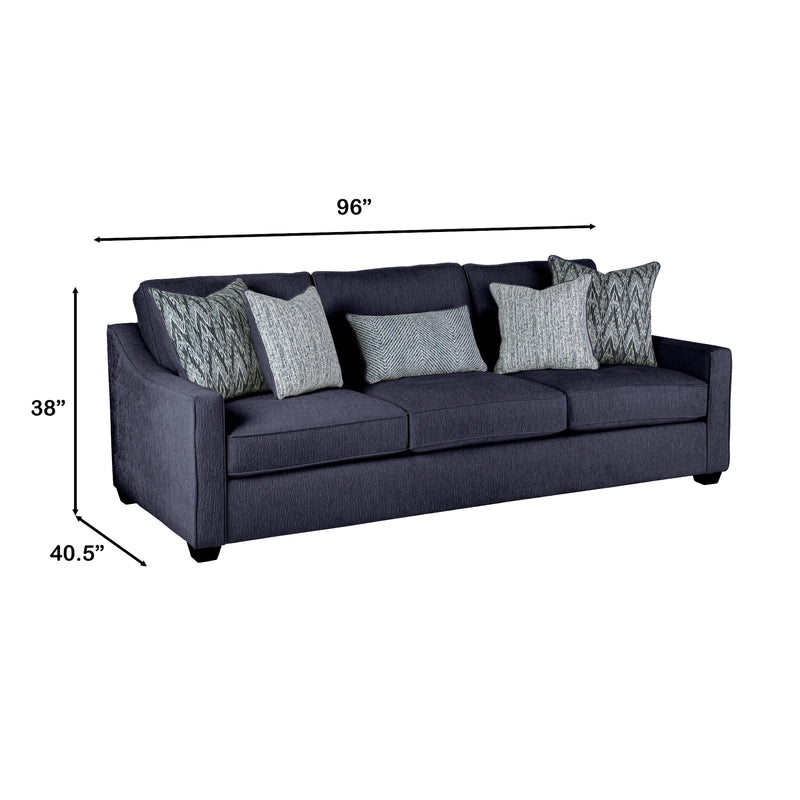 Behold Home 1125-03 Sofa - Dakota Navy IMAGE 4