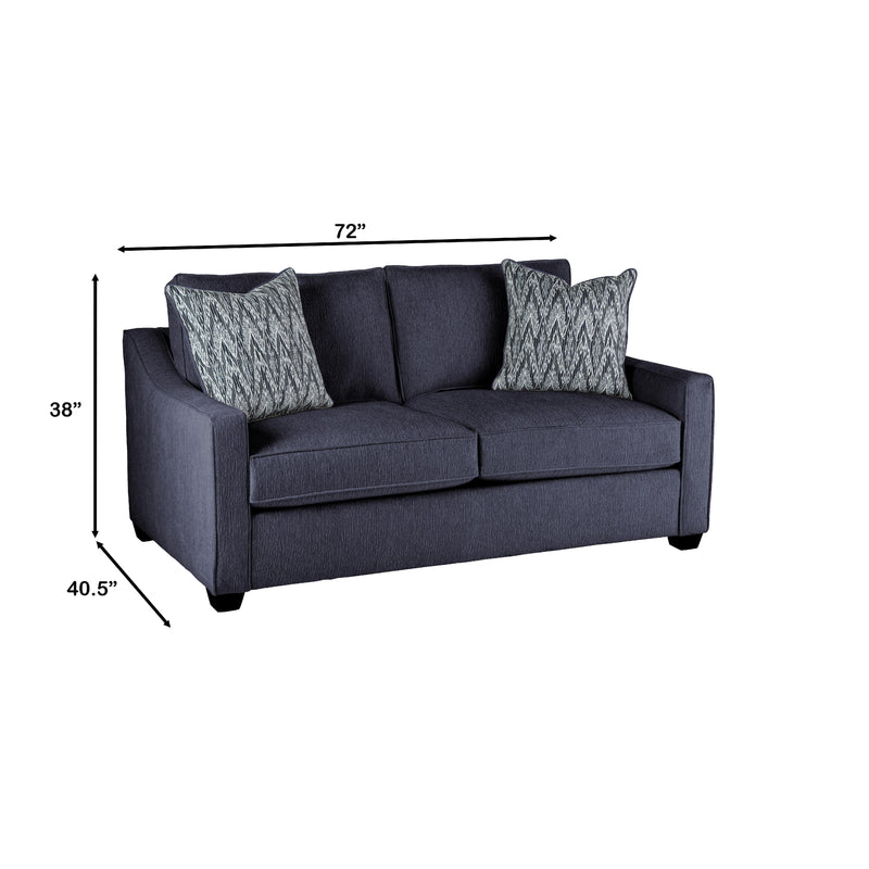 Behold Home 1125-02 Loveseat - Dakota Navy IMAGE 4