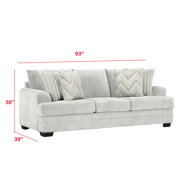 Behold Home 1312-03 Sofa - Pippa Light Gray IMAGE 4