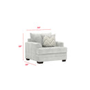 Behold Home 1312-01 Chair - Pippa Light Gray IMAGE 3