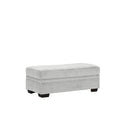 Behold Home 1312-71 Storage Ottoman - Pippa Light Gray IMAGE 3