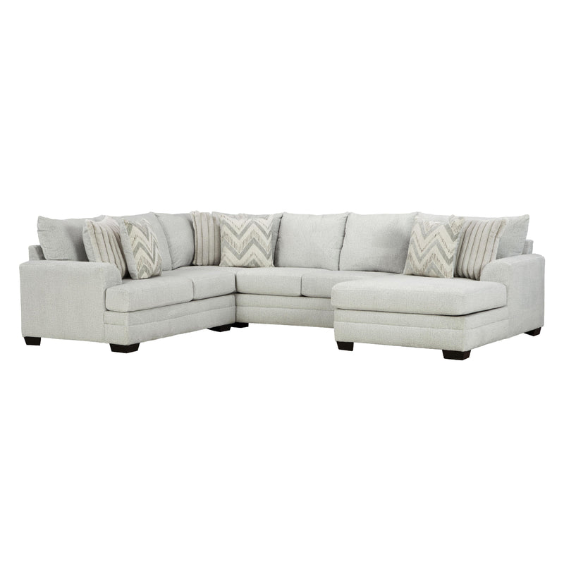 Behold Home 1312 3 pc Sectional - Pippa Light Gray IMAGE 2