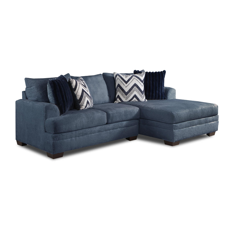 Behold Home 1312 2 pc Sectional - Pippa Navy IMAGE 1